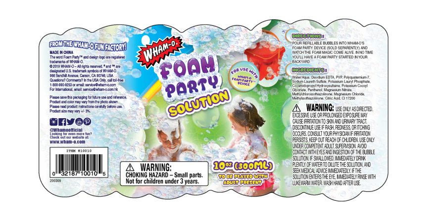 Wham-O Foam Party™ Refill Solution on sale now and part of the {{collection.title}} of products.
