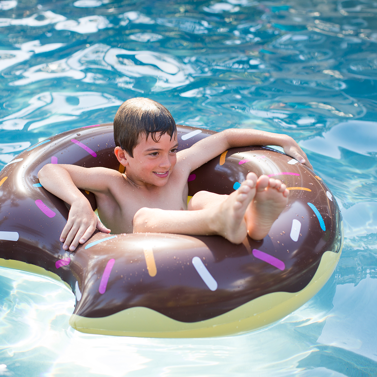 Wham-O Splash Chocolate Donut Tube Pool Float