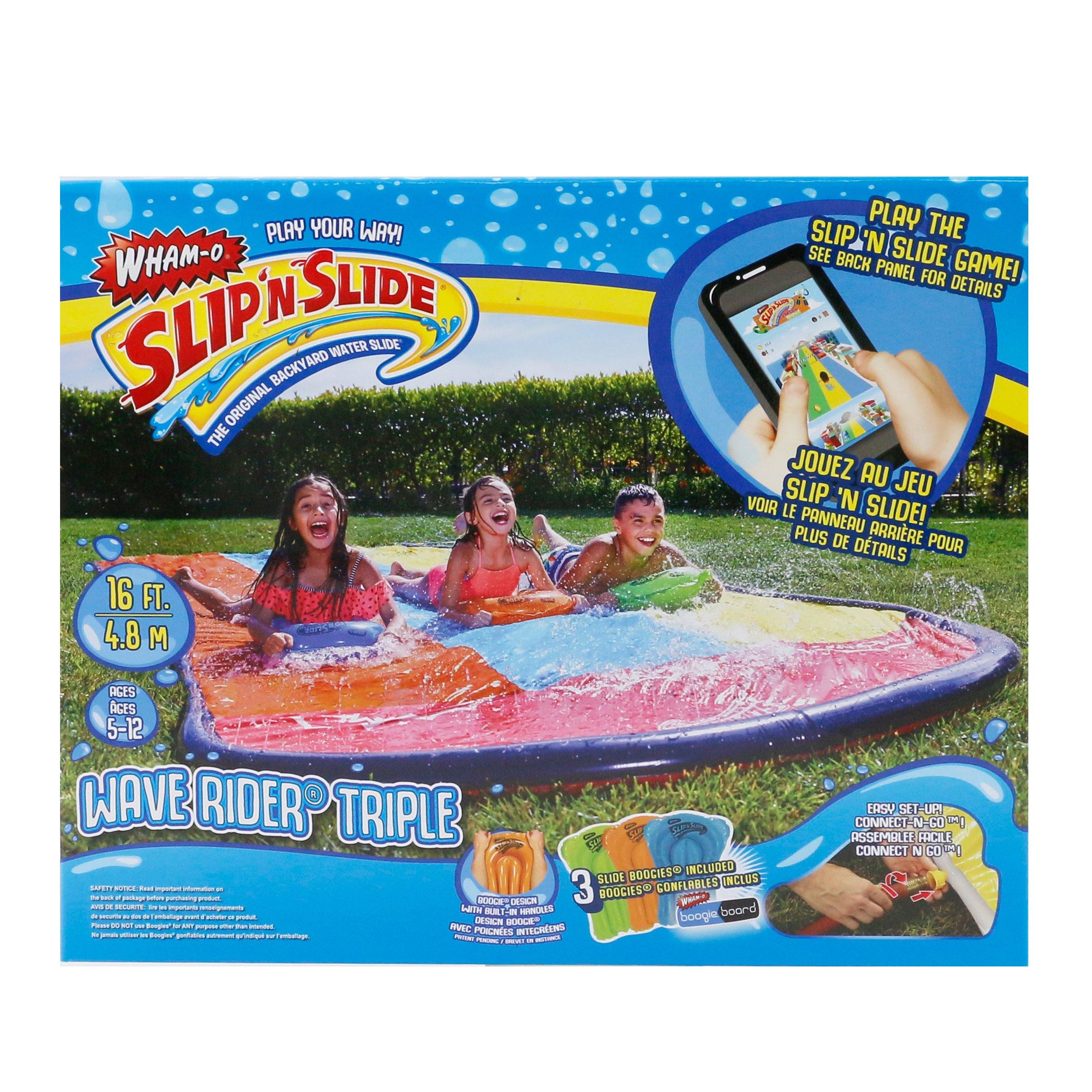 Wham-O Slip 'N Slide® Wave Rider® Triple on sale now and part of the Slip 'N Slide® Wave Rider® Triple of products.