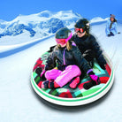 Children are sliding down the snow hill withWham-O Snowboogie® Air Tube 48"