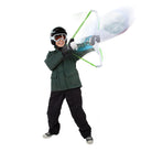 A boy is holding with Wham-O Arctic Force Mega Snow Bow