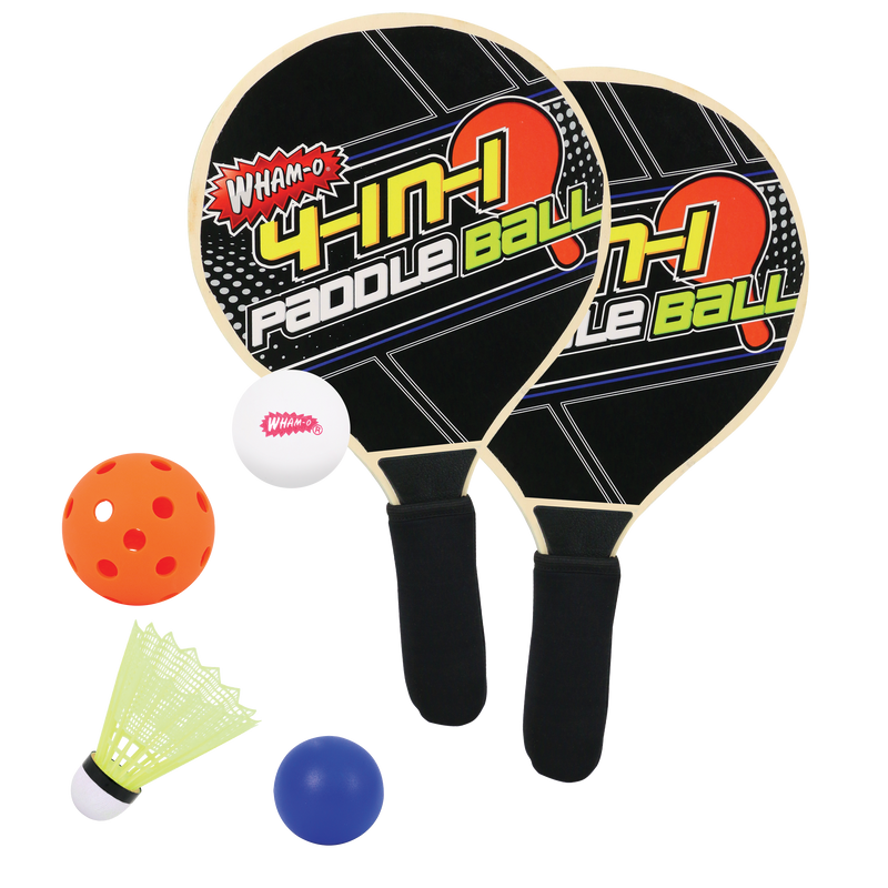 Game Time! Paddle Ball 4 in 1 Set