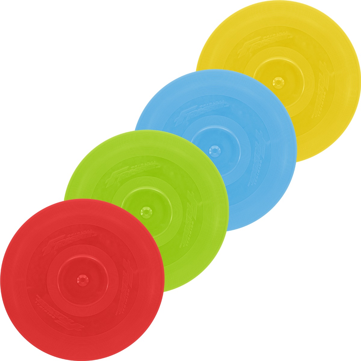Frisbee® Classic (4 Pack) with four colors (red, green, blue, yellow)