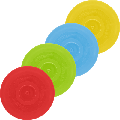 Frisbee® Classic (4 Pack) with four colors (red, green, blue, yellow)