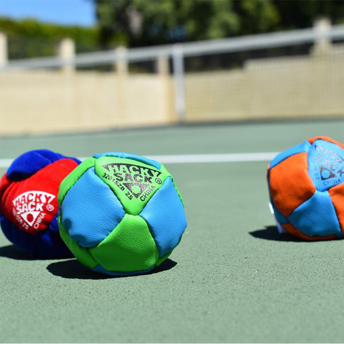 Wham-O Hacky Sack® Assortment actual product in the Tennis Court